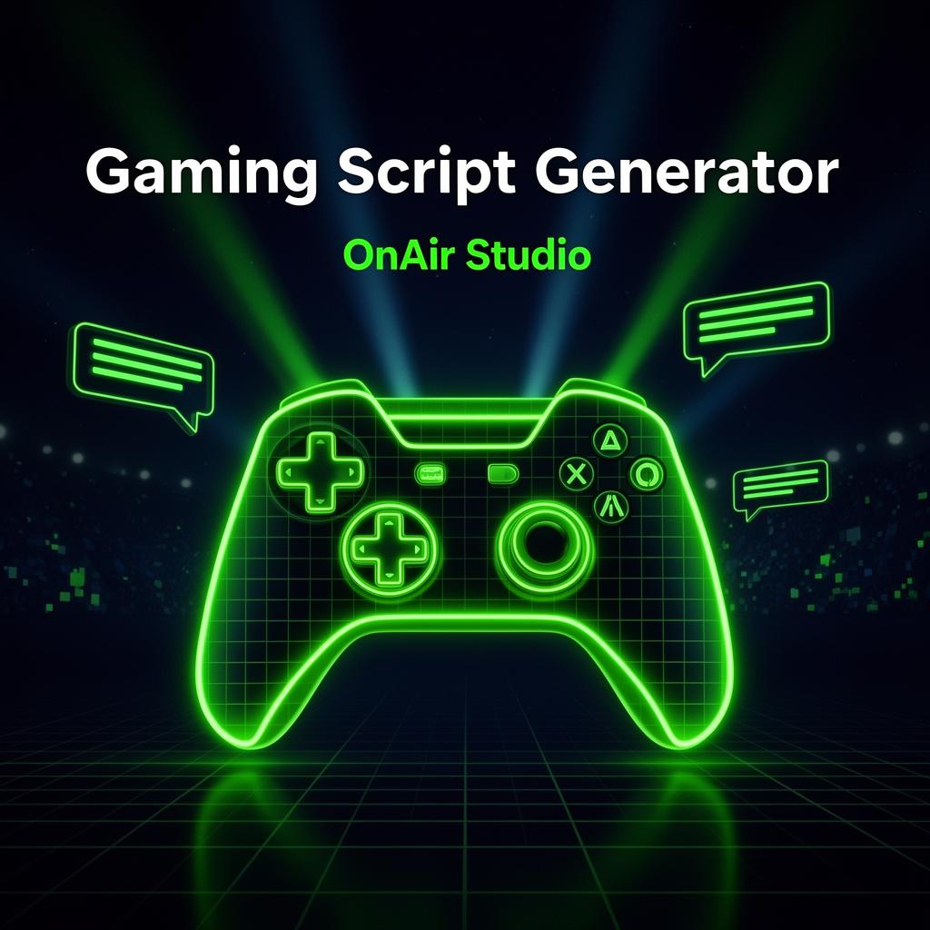 Gaming Script Generator AI for Twitch & Esports Streamers